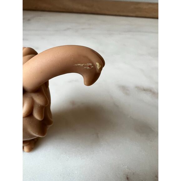 Littlest Pet Shop Brown Angora Rabbit #631 Purple Eyes Flowers LPS 2007 - Picture 4 of 6